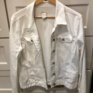 White medium weight jacket with some stretch XL